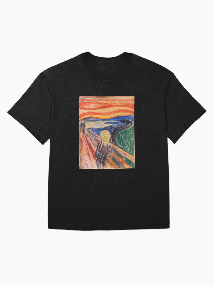 Thumbnail 3 of 7, Oversized T-Shirt, 'The Scream' by Edvard Munch (Reproduction) designed and sold by RozAbellera.