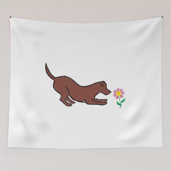 Item preview, Lab Smelling Dark Pink PawFlower designed and sold by cabindog.