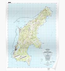 USGS TOPO Map Northern Mariana Islands MP Island Of Saipan 462381 1983 25000 Poster