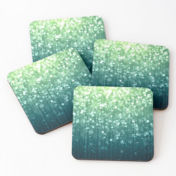 Item preview, Spring Teal Green Bokeh Sparkles designed and sold by Glimmersmith.
