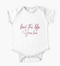 Love the life you live – Wine Red One Piece - Short Sleeve