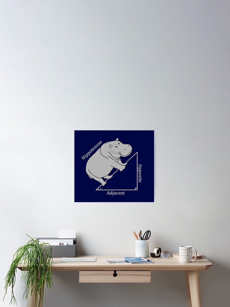 Thumbnail 2 of 3, Poster, Hippotenuse - Funny Math designed and sold by bethcentral.