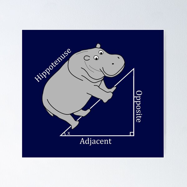Item preview, Hippotenuse - Funny Math designed and sold by Bethcentral Designs.