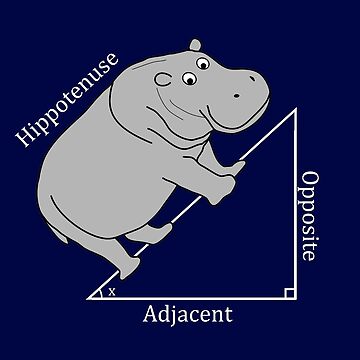 Artwork thumbnail, Hippotenuse - Funny Math by Bethcentral Designs