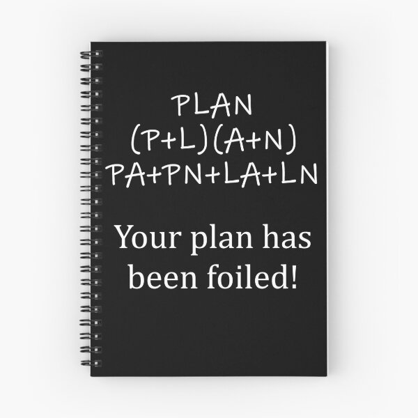 Item preview, Your Plan has been FOILed - Funny Math designed and sold by Bethcentral Designs.