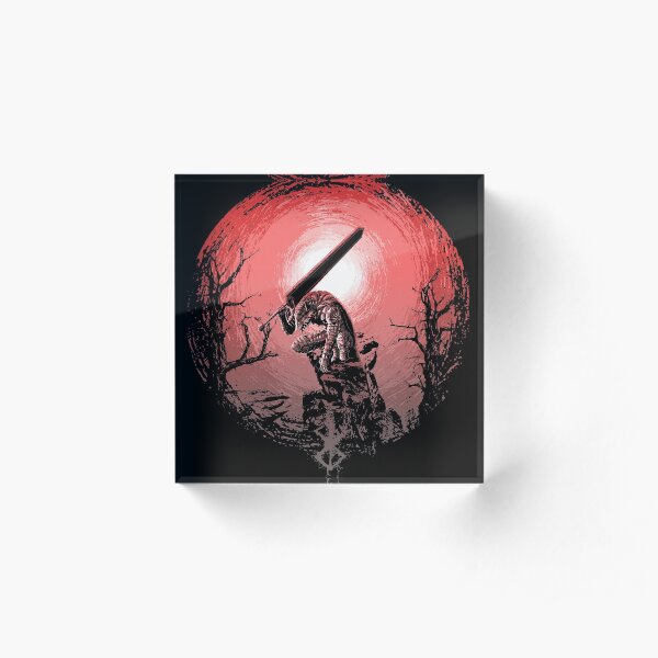 Sunset Glow Berserk Acrylic Block