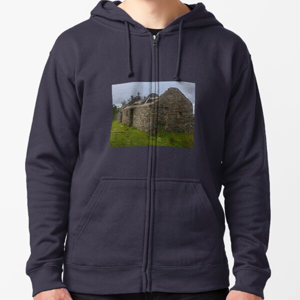 Stonework of a ruin Zipped Hoodie