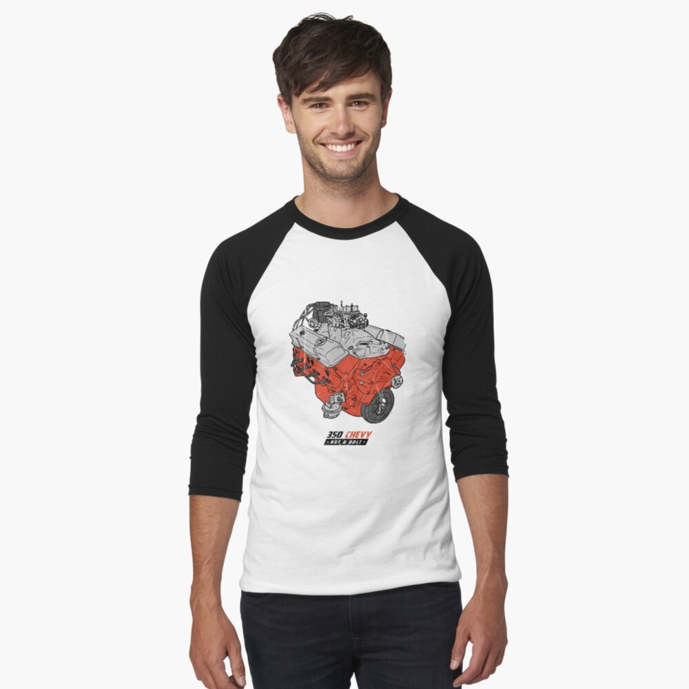 Item preview, Baseball ¾ Sleeve T-Shirt designed and sold by nutandbolt.