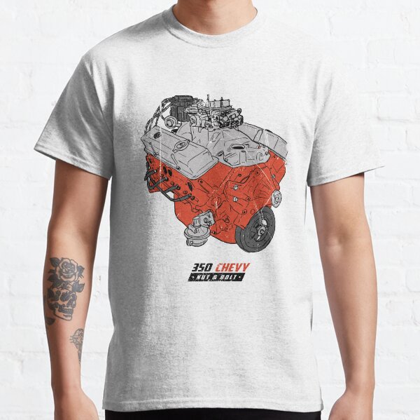 Chevrolet Chevy 350 V8 GM Muscle Car Engine Classic T-Shirt