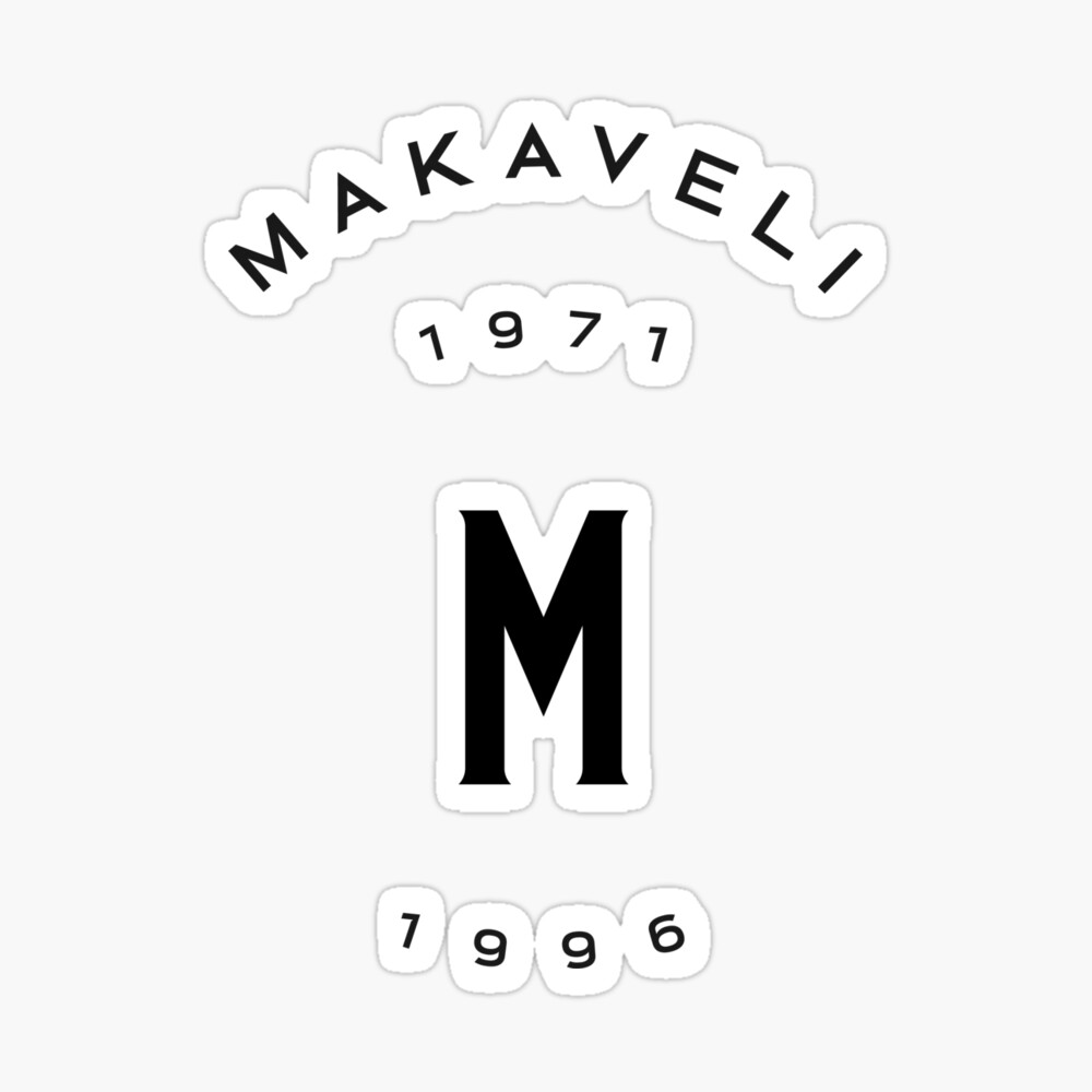 Makaveli 1971 1996 Merch Poster By Trump Card Redbubble