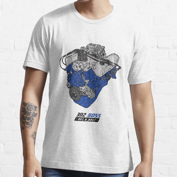 "302 V8 Muscle Car Windsor Boss Engine" Tshirt for Sale by nutandbolt