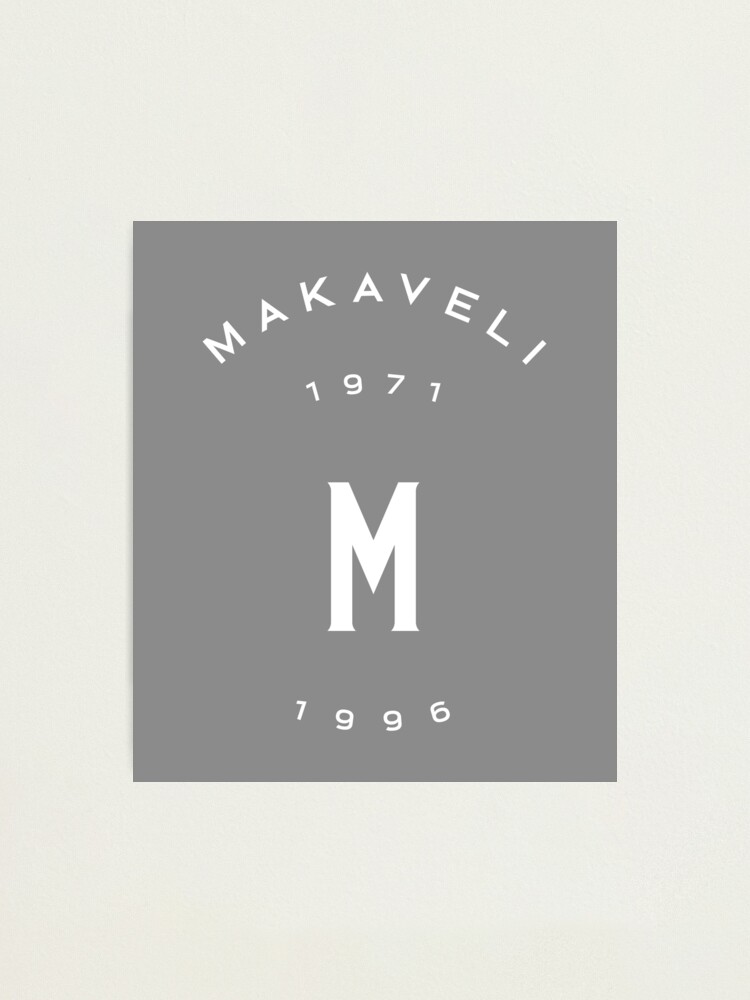 Makaveli 1971 1996 Merch White Photographic Print By Trump Card Redbubble