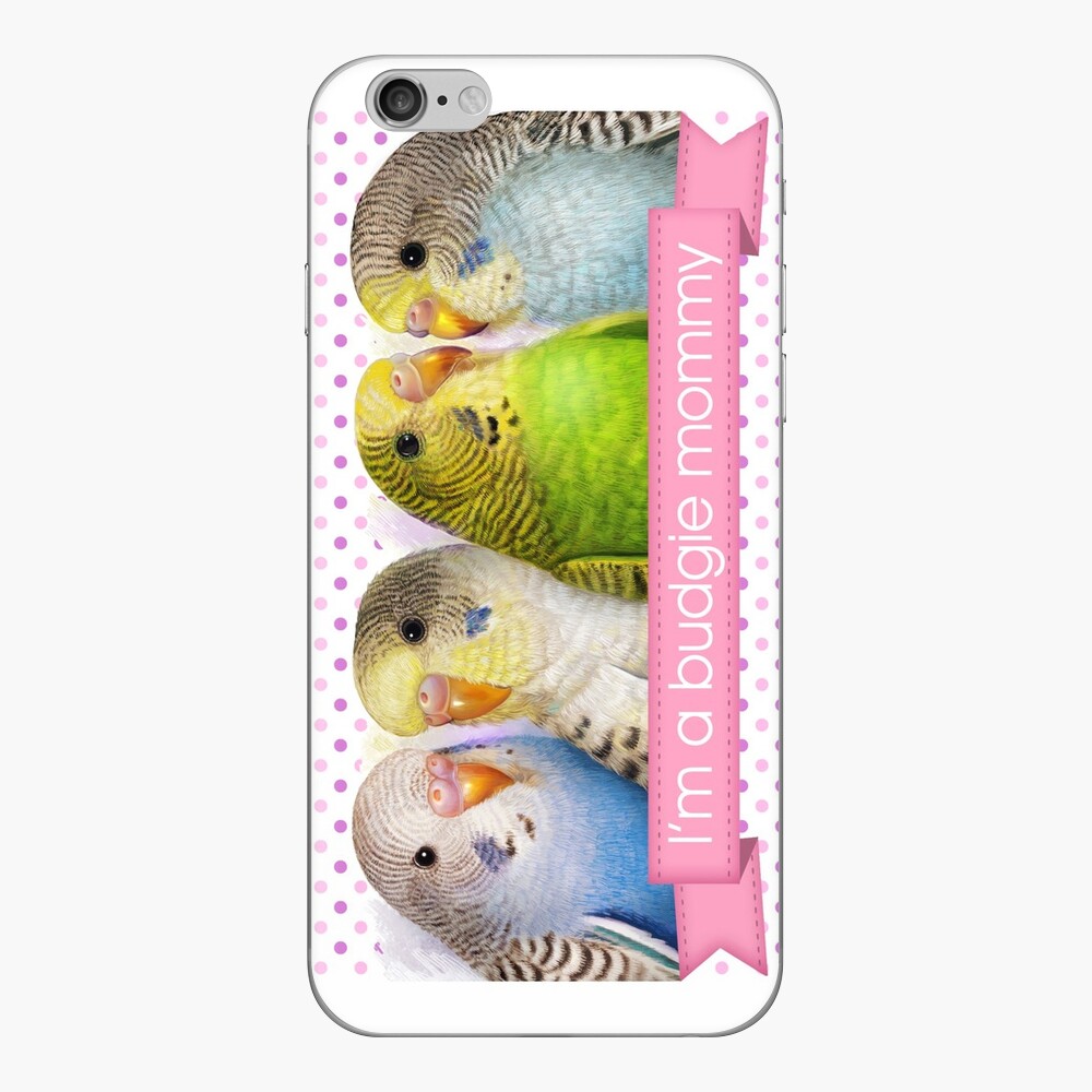 I'm A Budgie Mommy Realistic Painting iPhone Skin