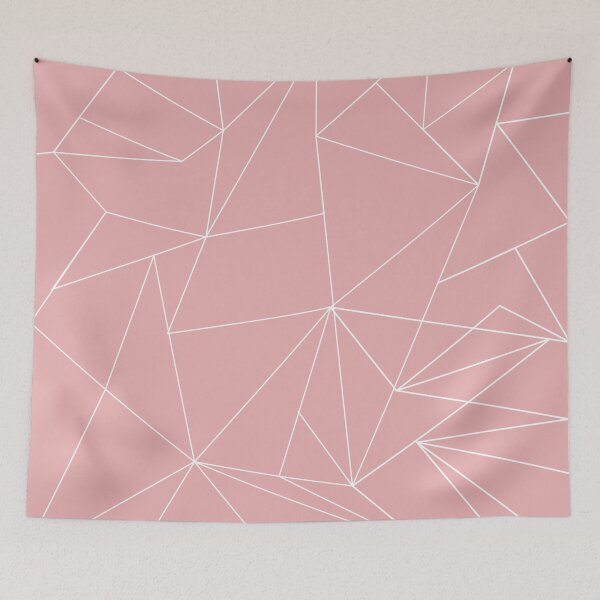 Item preview, Blush pink geometric lines designed and sold by hellcom.