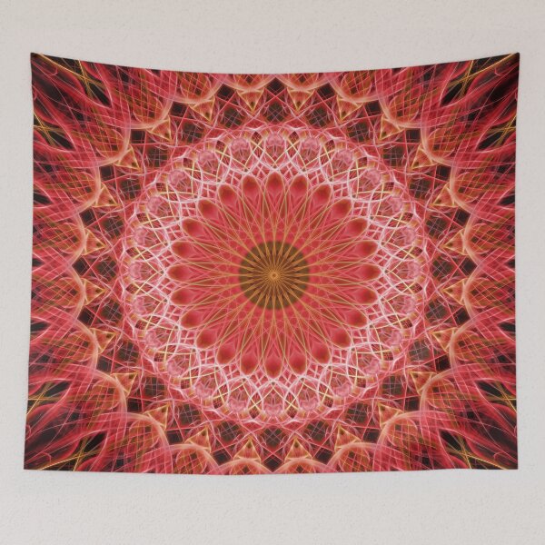 Item preview, Ornamented mandala in orange and red colors designed and sold by JBlaminsky.