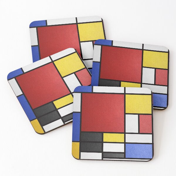 Artikelvorschau, Mondrian im Leder-Style entworfen und verkauft von Hell-Prints.