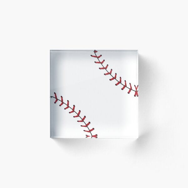 Baseball Lace stitches Acrylic Block