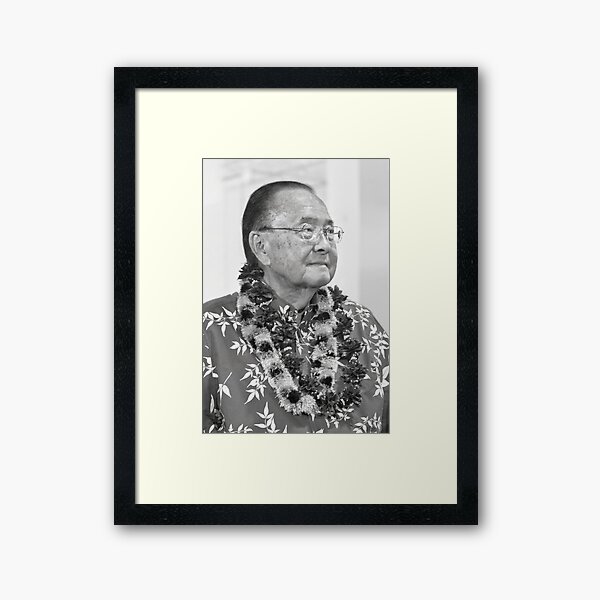 Senator Daniel Inouye Framed Art Print