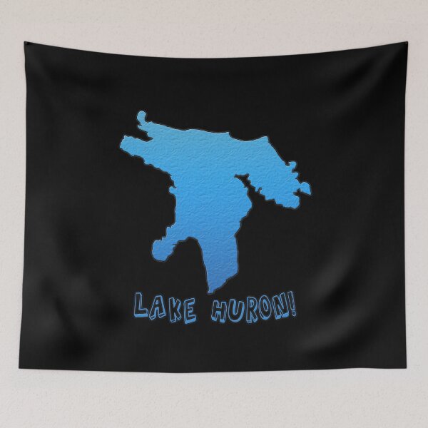 Item preview, Lake Huron Great Lakes Outline designed and sold by gorff.