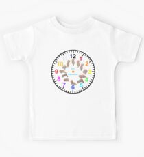 Sun Salutations Yoga Clock with Yoga Bear Kids Tee