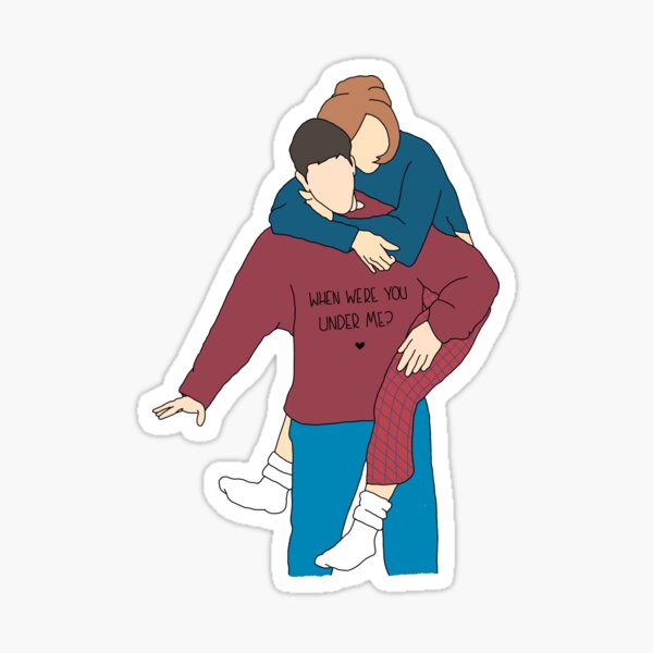 Ross Gellar and Rachel Green Sticker for Sale by keglil