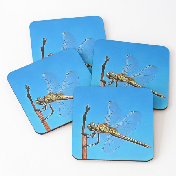 Item preview, Hang On Artistic Dragonfly Against Cerulean Blue designed and sold by taiche.