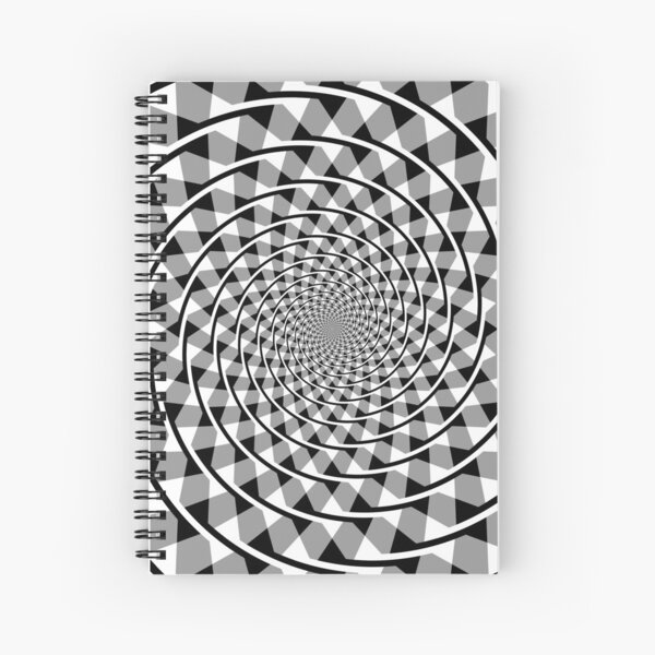 Black and white Double Spiral Spiral Notebook