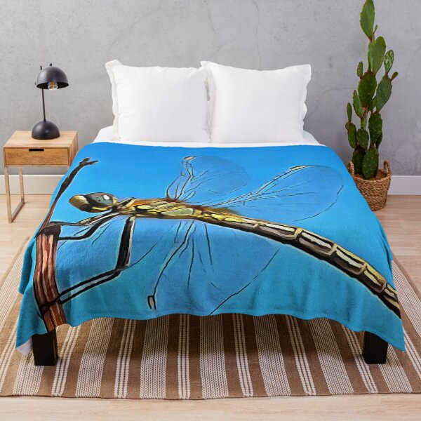 Item preview, Hang On Artistic Dragonfly Against Cerulean Blue designed and sold by taiche.