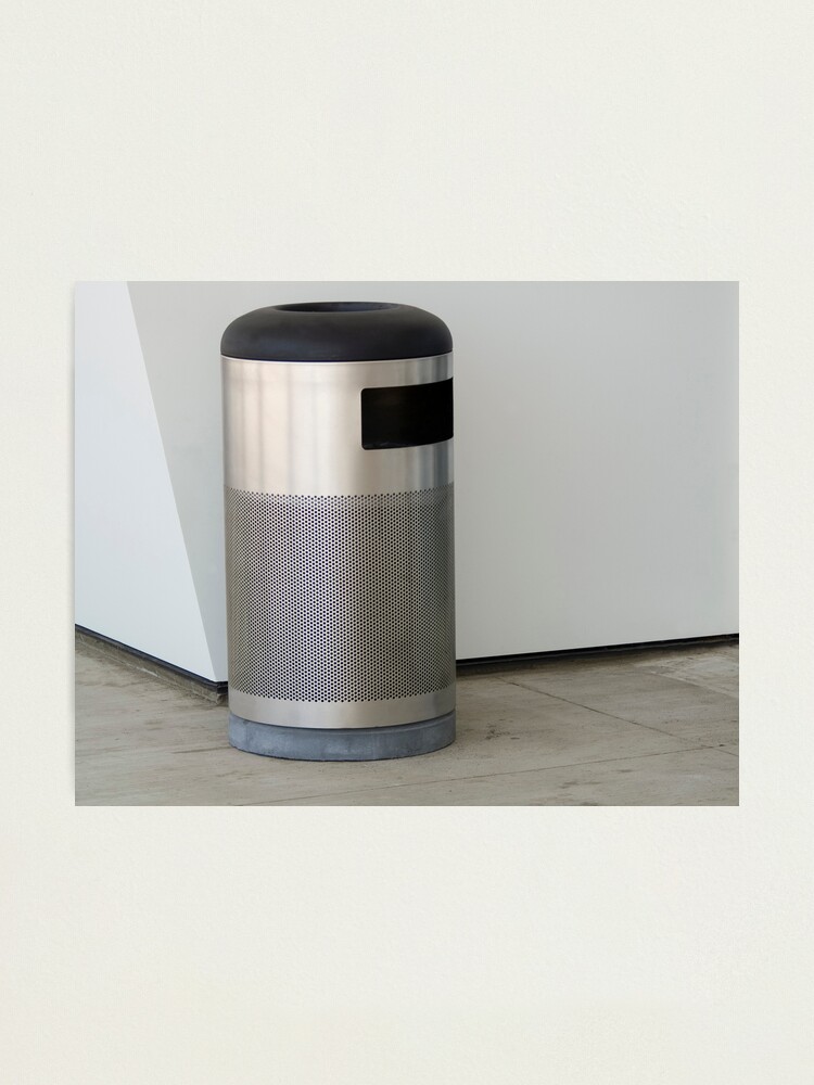 Alternate view of Airport Trash Can Photographic Print