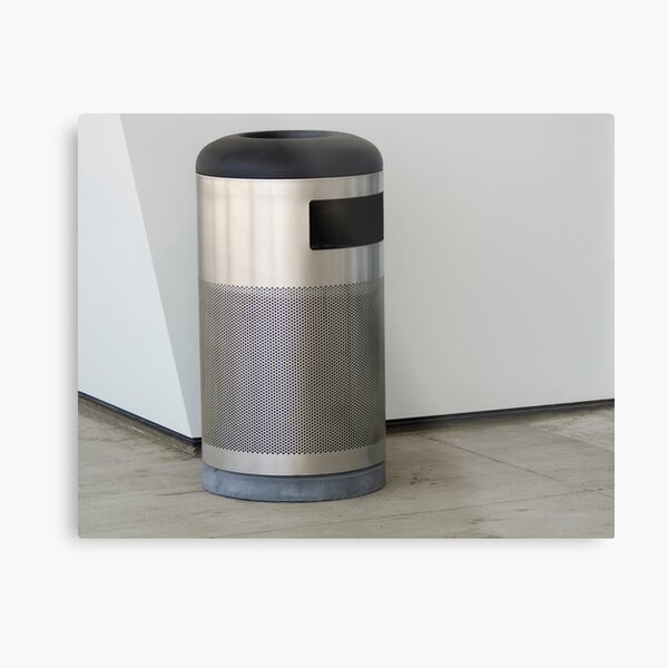 Airport Trash Can Metal Print
