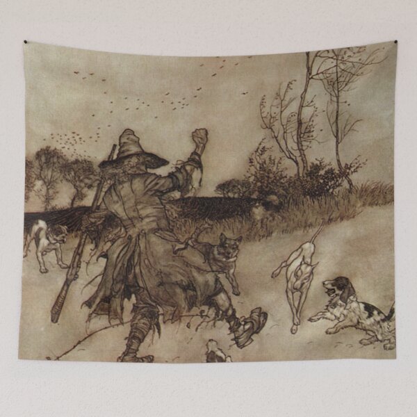 Item preview, Man and dogs - Arthur Rackham designed and sold by Vintage Designs +.