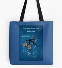 Rosary and Scapular prophesy Tote Bag