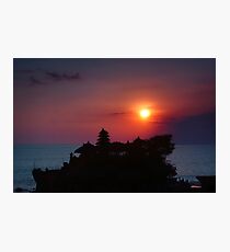 Indonesia 4 - Tanah Lot sunset Photographic Print