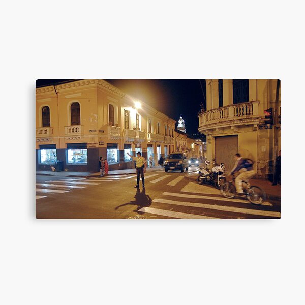 Conducting Traffic on Venezuela St. Canvas Print