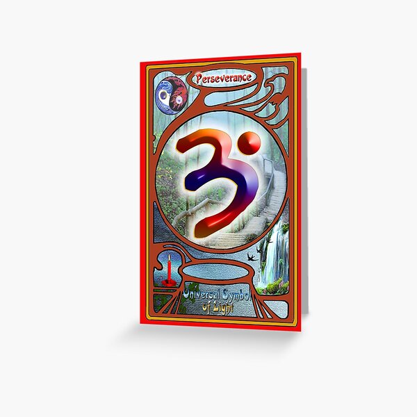 The Language of Light Symbol of Perseverance. Greeting Card