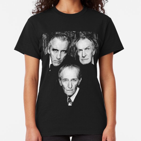 Christopher Lee Vincent Price and Peter Cushing Dracula Vampire Cult Movie Horror Classic Classic T-Shirt
