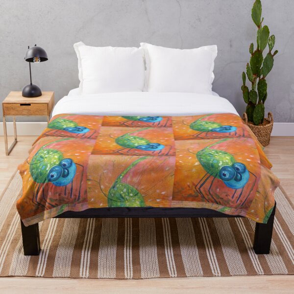 Item preview, Blue and Green Dragonfly Dancing in Orange designed and sold by MonicaArtist.
