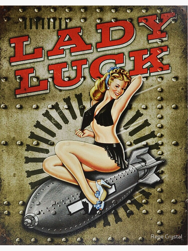 Lady Luck WWII Pinup Bomber Art by imagesbycrystal
