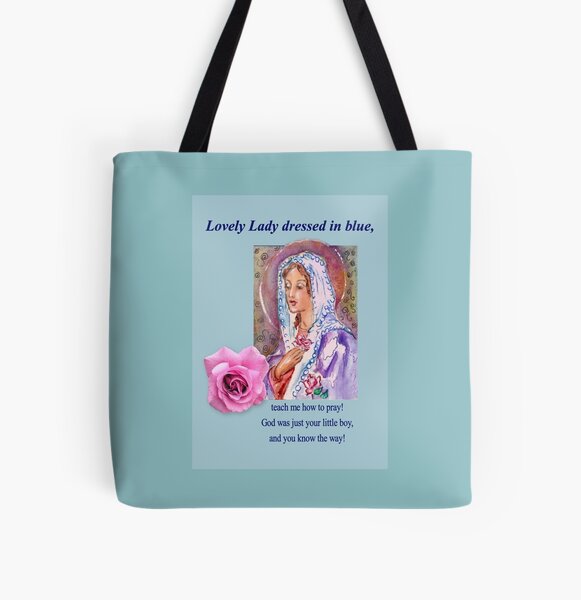 Lovely Lady dressed in blue" Postcard for Sale by CatholiCARDS | Redbubble