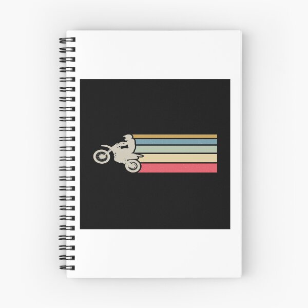 Item preview, Motocross Vintage Stripes Dirt Bike Wheelie Design designed and sold by OurBestBuys.