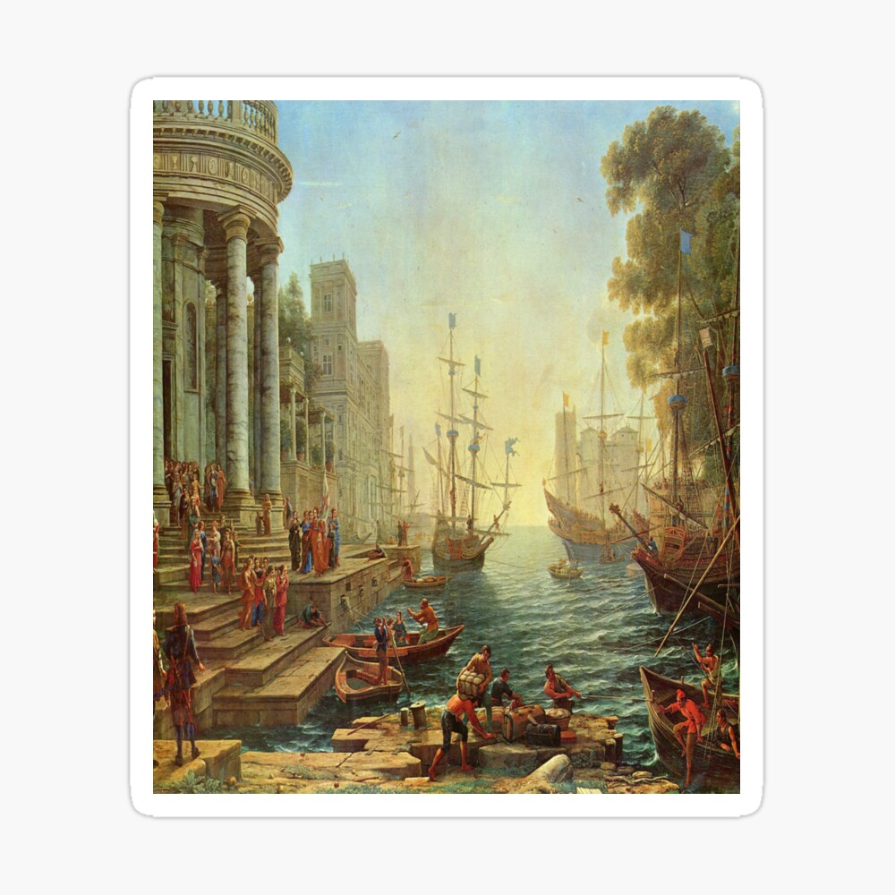 Seaport with the Embarkation of St. Ursula-Claude Lorrain