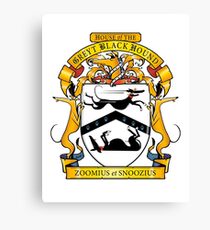 Greyhound Heraldry: Greyt Black Hound Canvas Print