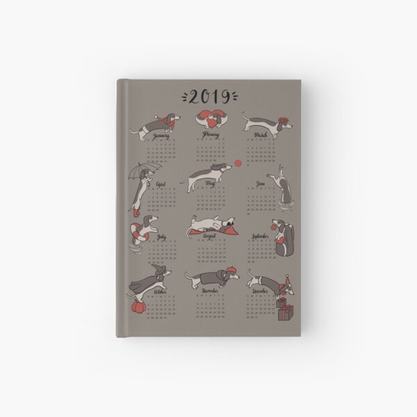 Dackeljahr - Kalender Notizbuch