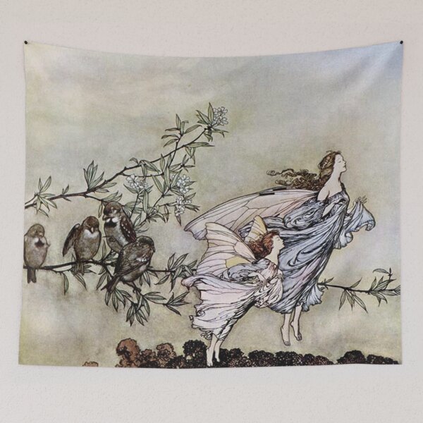 Aperçu de l'œuvre Fairies d'Arthur Rackham créée et vendue par Vintage Designs +.