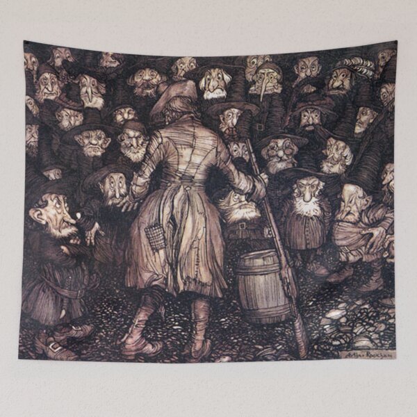 Aperçu de l'œuvre Ripp et les gnomes - Arthur Rackham créée et vendue par Vintage Designs +.