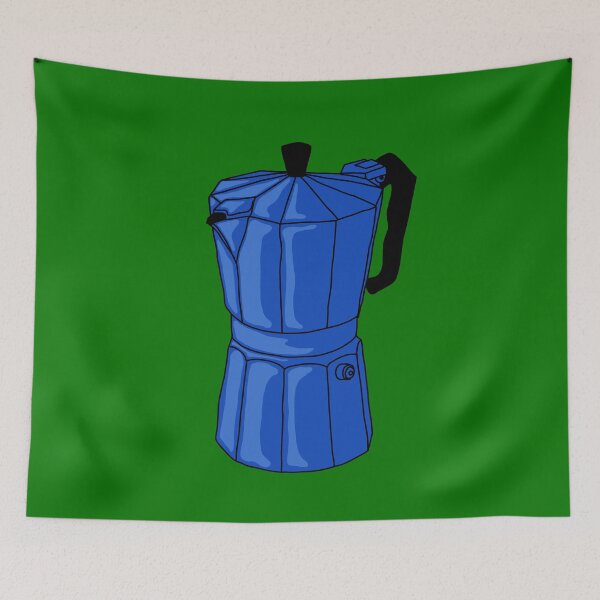 Item preview, Espresso Pot - Blue designed and sold by MOREDANKMEMES.
