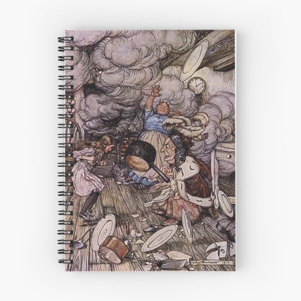 Item preview, Alice and the Queen of Hearts - from Alice in Wonderland - Arthur Rackham designed and sold by Vintage Designs +.