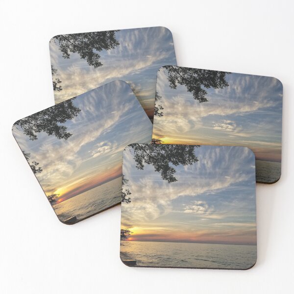 Item preview, Sunset and Clouds on Lake Superior designed and sold by J Rier Photography.