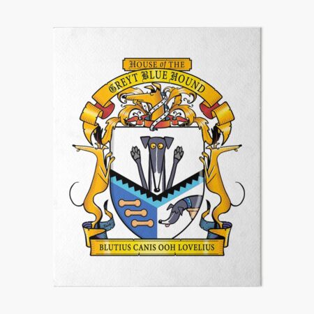 Aperçu de l'œuvre Greyhound Heraldry: Greyt Blue Hound créée et vendue par RichSkipworth.