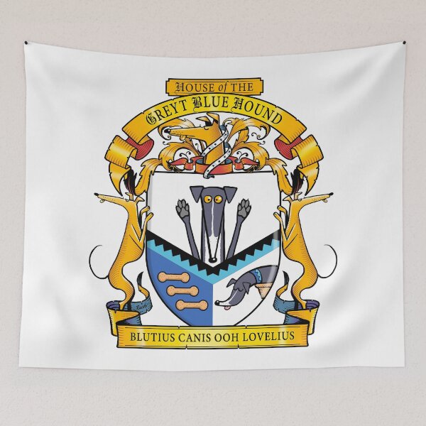 Item preview, Greyhound Heraldry: Greyt Blue Hound designed and sold by RichSkipworth.